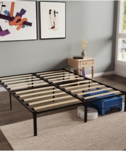Dreamzie Somier 140x200 cm - Somier para Cama con Patas -Láminas Madera y Estructura de Tubos de Acero - Altura de 41 cm - Base Resistente - Montaje Sencillo