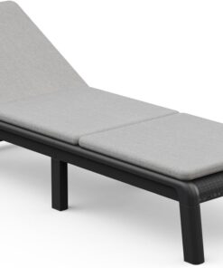 Keter Palma-Tumbona de Jardín Plegable con cojín Incluido, para Exterior terrazas, Patios, Jardines, 4 Posiciones, Color Grafito
