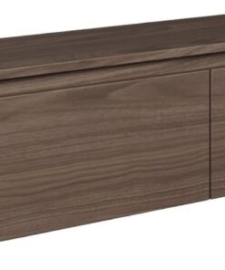 Selsey Bemmi - Estante para colgar (28,4 x 150 x 31,8 cm, madera de nogal Wisconsin, tablero de partículas de alta calidad con bordes de ABS, dos compartimentos, revestimiento de melamina, ideal para