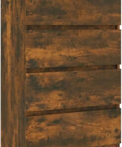 SHUJING Aparador, Aparadores para Salon, Mueble Comedor, Aparador Buffet, Mueble Salon, Armario Auxiliar Salon, Madera contrachapada Color Roble Ahumado 60x35x98,5 cm
