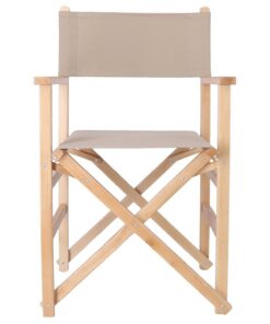 WELL HOME MOBILIARIO & DECORACIÓN Sillon Director Sunset Acabado en Barniz, Lona Piedra, 51x46x86 cm