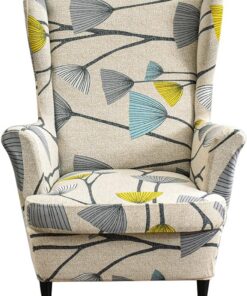Fundas para sillón orejero 1 Asiento Fundas Protectora para sillón con Orejas elásticas de 2 Piezas Impresas Fundas para sillón orejero