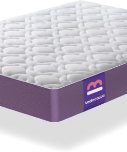 Todocama - Colchón viscoelástico, multicapa Airsoft, tejido Aloe Vera transpirable, altura ± 21 cm, tratamiento antiácaros y antibacterias. 135x190 cm