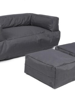 WELL HOME MOBILIARIO & DECORACIÓN Sillón 2 pl + puf niños Humo