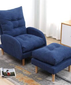 Sillón reclinable Ajustable con reposapiés, sofá Cama de 3 Posiciones, sillón reclinable para Sala de Estar y Dormitorio, soporta hasta 150 kg.