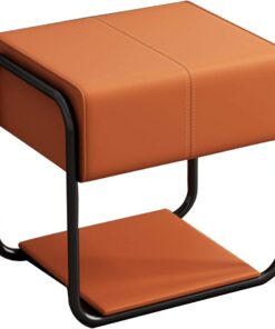 Taburete De Tocador De Cuero,Otomana Tapizada/Taburete De Tocador De Maquillaje/Silla/Taburete De Tocador/Asiento De Maquillaje/Reposapiés De Asiento/Silla De Piano/Banco Acolchado con