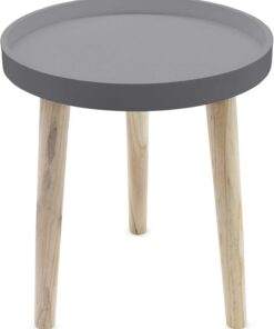 Mesa auxiliar de madera, decorativa, de 36 x 30 cm, pequeña, para sofá