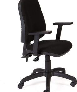 Rocada | Silla Escritorio Ergonómica | Color Negro | Reposabrazos Incluidos | Silla Oficina Respaldo Regulable
