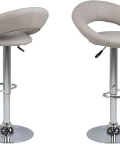 AC Design Furniture - Taburete de bar, color Tortora, 1 pieza