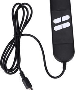 Control Manual de Sillón, 4 Botones 5 Pines Reclinable Controlador, Mando Distancia Eléctrico Reemplazo para Motores de Varilla Sofás Funcionales