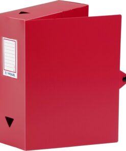 Viquel Class Doc – Caja para archivar (polipropileno, ancho 100 mm, color rojo