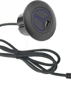 5 Pines Controlador Interruptor Eléctrico con USB y 2 Botones para Silla Reclinable, Soporte Universal Sofá Control Manual Redondo Eléctrico, Reemplazo para Sillón Reclinable o Elevador Fijo