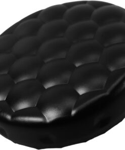 Cabilock Asiento de Taburete de Bar Redondo de Piel Sintética Negro | Pieza de Repuesto Acolchada, para Sillas de Hotel y Reuniones, Formato Circular