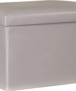 Plegable Otomana, Reposapiés Caja De Almacenamiento Cuero Impermeable Banco De Almacenamiento Reposapiés Asiento Acolchado Adecuado para Salón Dormitorio Oficina-45x30x30cm(18x12x1