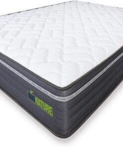 Matnature | MatFoam | Colchón Viscosoft Reversible | Firme e Indeformable | Altura 21 cm | Muy Transpirable Antibacterial | Óptima Termoregulación | Tejido Antideslizante (120 x 180 cm)