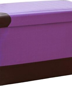 Banco de Almacenamiento de Entrada, Taburete de Almacenamiento de Cuero Plegable, otomanos, Caja de Almacenamiento de Juguetes, Taburete de pie, Taburete de Almacenamiento de 40 cm