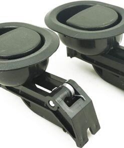 AUXPhome Piezas de repuesto universales ovaladas para sofá reclinable/silla, color negro, paquete de 2