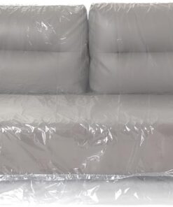Cubiertas de plástico para sillas de almacenamiento móvil, impermeables, a prueba de polvo, bolsas móviles transparentes para sillones o reclinadores, extragrandes 173 x 107 x 158 cm (Loveseat)
