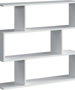 Habitdesign Estanteria Athena Auxiliar Baja Salón Comedor Recibidor Decoración Color Blanco 110x97x24 cm