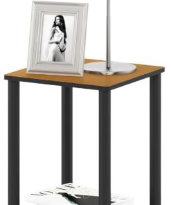 Furinno Mesa Auxiliar Cherry Light, New100 Contemporáneo