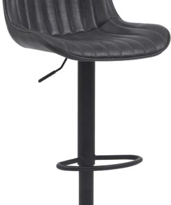 Hela Tische, Sabine - Taburete de Bar (Asiento con Acolchado, Giratorio 360°, pie de Trompeta, reposapiés, Altura Regulable)
