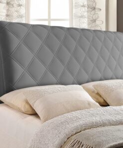 Cabecero De Cama De 120 Cm, Funda Para Cabecero Suave Y Gruesa, Extraíble Y Elástica, A Prueba De Polvo, Gris