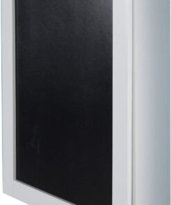 Phönix 805106WE de Escritorio York para Fijar en la Pared, un/extraíble con Mucho Espacio de Almacenamiento y Estante de los Compartimentos y Panel de la Frente, 60 x 75 x 15,5 cm, Colour Blanco, madera