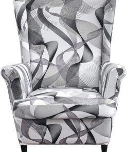 Fundas de sillón orejero elástica 1 Plaza Funda para sillas de Orejas 2 Piezas Cubre Sillón Fundas para sillas con Respaldo de alas