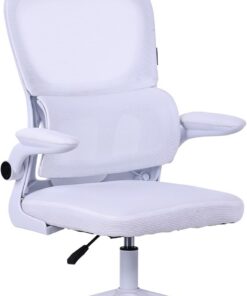 Mars Gaming MGC-ERGOPRO, Silla Ergonómica Profesional, Soporte Lumbar Activo, Malla Transpirable, Altura Ajustable 120-130cm, Reposabrazos Abatibles, Reposacabezas Regulable, Silla de Oficina, Blanco