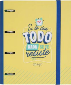 Mr. Wonderful Carpeta con anillas - Si lo das todo, nada se te resiste, WOA11102ES