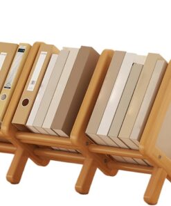 Estantería de escritorio Soporte decorativo de almacenamiento de madera | Estante para libros de mesa Para dormitorio, oficina, habitación infantil, rincón del hogar, almacenaje de madera