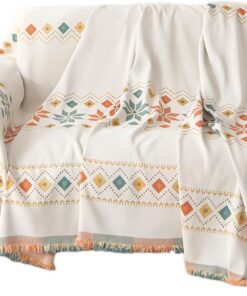 de Sofá Boho 300x180 cm Cubierta Reversible Protectora para Loveseat | Cubresofá Decorativo Para Dueños de Perros, Sala, Dormitorio, Oficina, Hogar, Hotel y Restaurante
