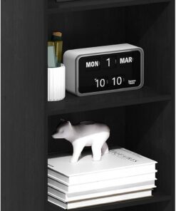 Furinno Luder Estantería Abierta Librería de 4 Niveles, Madera Negra