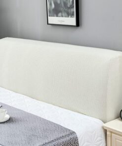 Funda Protectora Elástica para Cabecero de Cama, 130-170cm, Blanco