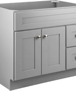Design House 587097 Brookings - Mueble de tocador moderno sin montar (10 cm), color gris
