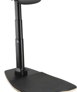 Maclean MC-872 Silla de Oficina Multifuncional ergonómica para Trabajar en posición de pie y Sentado, Taburete de Oficina MAX. 125 kg. Altura Ajustable de 615 mm hasta 1180 mm.