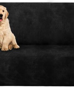 molasofa Funda de sofá biplaza de gran tamaño para decoración del hogar, funda de sofá biplaza suave similar al cuero, funda antideslizante de 1 pieza para perros/gatos/niños (sofá biplaza de gran