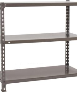Simon Rack Estantería Metálica 900x1000x400 mm - Ecoclick | 3 Alturas, Bandeja Metal, 70 kg de Punto Flexión, Gris, Pintura anticorrosión, Montaje sistema clic
