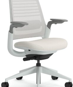 Steelcase Silla de Oficina ergonómica Serie 1 con Soporte Lumbar LiveBack y reposabrazos 4D Gaviota