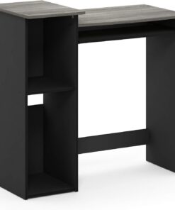 Furinno Econ Escritorio para computadora, Madera de ingeniería, Gris, 83.82 (W) x 40 (D) x 77.8 (H) cm