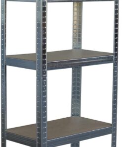 Relaxdays Estantería para Cargas Pesadas, 5 Niveles, Acero Plateado, 180 x 50 x 30 cm, hasta 875 kg