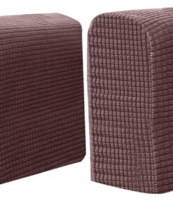 DOITOOL Fundas Elásticas Estilo Simple Reposabrazos de Sofá de Poliéster para 2 Protectoras y Cómodas Ideales para Oficina y Hogar