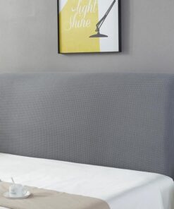 Funda de cabecera Suave y Todo Incluido de Estilo Europeo, Antipolvo Moderna y Sencilla, Protectora de Tela elástica,Cubierta de cabecera deTodo Incluida(E,150CM)