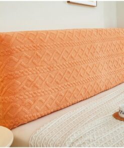 Funda De Cabecera Cómoda Cubierta para Cabeceros De Cama Protector De Terciopelo Cabecera Moderna Elástica A Prueba De Polvo Protectora para La Decoración del Dormitorio