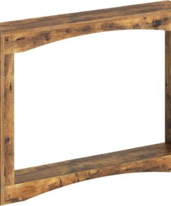 YATINEY Mesa de Consola Estrecha de 100 cm de Largo, Mesa Auxiliar Ultrafina, Decorativa Rústica, para Sala de Estar, Pasillo, Entrada, Marrón Rústico XCT19RR