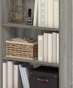 Furinno JAYA Simply Home Librería Ajustable de 3 Niveles, Roble Francés