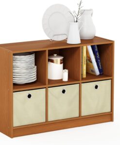 Furinno Estanterías, Roble, Light Cherry, 6