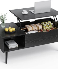 Sweetcrispy Mesa de Centro de Altura Ajustable, 100 x 50 cm