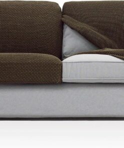 FAVERTI® Funda Super Elástica de cojín de sofá con Medidas Entre 50-85 cm por 45-70 cm y 10-20 cm de Alto | Modelo NOVELE | Funda de Asiento o Respaldo de sillón o sofá Ante