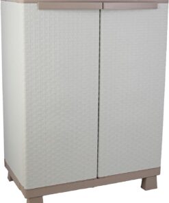 Terry, C-Rattan 680, Armario 2 Puertas y 1 Estante Interno. 68x39x91,5 cm